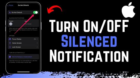 how to turn off notifications silenced on iphone|How to Turn ON / OFF Notifications Silenced on iPhone